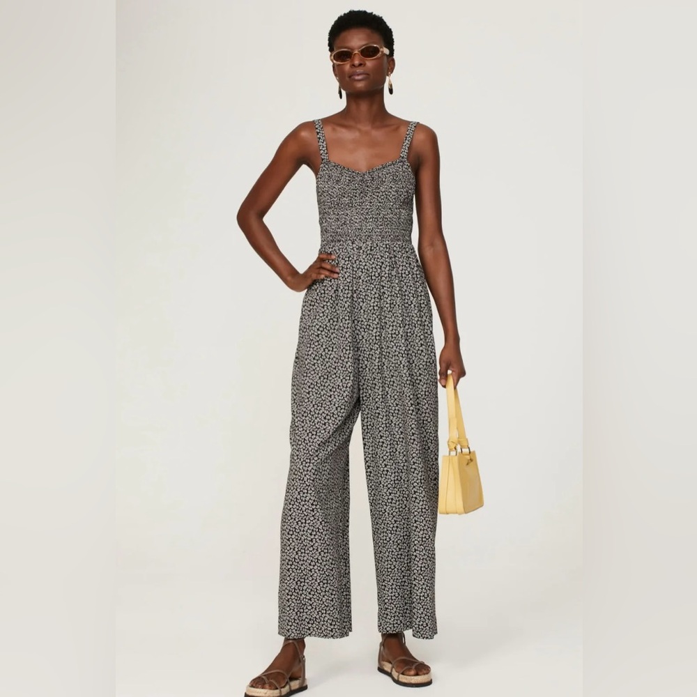 Madewell xs black and white romper